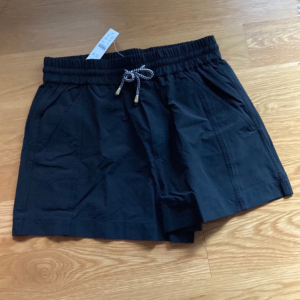 NWT J. Crew ECO PADDLE SHORT, size small, black